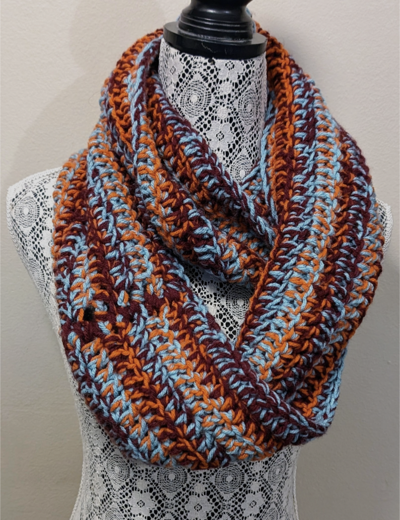 Rustic Autumn Infinity Scarf