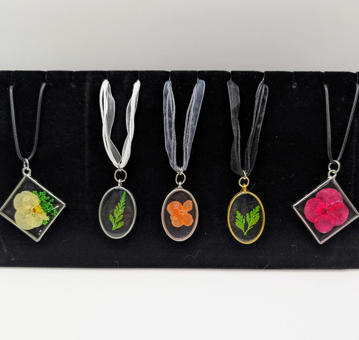 Flower Resin Necklaces